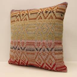 20x20 in 50x50 cm Turkish Textile Pillow Home Cushion Decorative Boho Cover Accent, Pillows, Rustic, Interior Chair Navajo 4Ef-237 - thumbnail 2