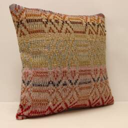 20x20 in 50x50 cm Turkish Textile Pillow Home Cushion Decorative Boho Cover Accent, Pillows, Rustic, Interior Chair Navajo 4Ef-237 - thumbnail 3