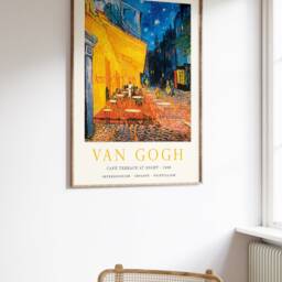 Van Gogh Art Print, Caf?? Terrace At Night, Poster, Famous Paintings Art, Scenery & Nature Decor, A1/A2/A3/A4 - thumbnail 3