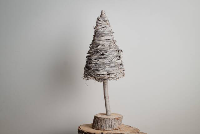 Eco Christmas Tree, Natural Table Decoration, Birch Wood, Large Organic Wood Decor - image 1