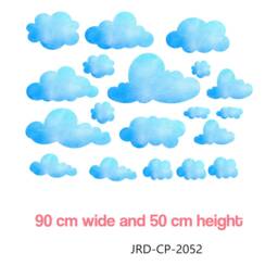 Cloud Wall Decals Set Of 20 Watercolor Nursery Stickers - thumbnail 4