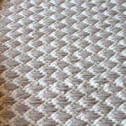 Cream White Geometric Rug Washable Scandinavian Cotton Rug - thumbnail 4