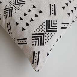 Moroccan Velvet Cushion Cover, Handmade Brocade White Pillow Case, Decorative 20''x20''/50x50 cm - thumbnail 3