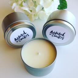 Lychee Peony Soy Candle 8Oz Travel Tin Large - thumbnail 4
