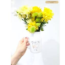 Personalised Vase For Auntie's Birthday Gift, Gift Auntie, Her, Mothers Day Vase, Auntie Gifted Mug & Hanging - thumbnail 3