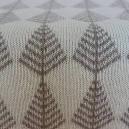 Alpaca Baby Blanket, Jacquard Knit Wool Wrap, Knitted Natural White, Light Beige, Gray Throw, Girl, Boy, Newborn Gift - thumbnail 3
