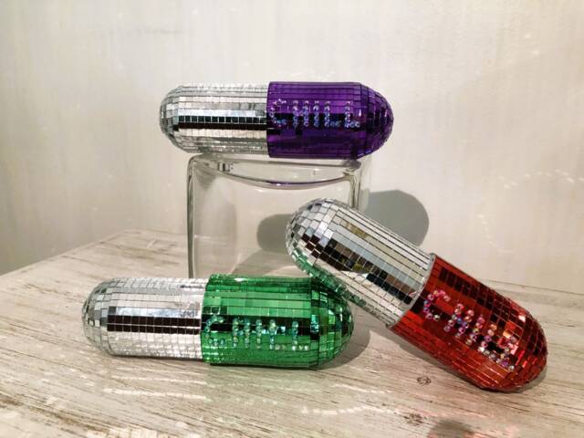 Disco Chill Pill - Funky Home Decor Fun Quirky Gift Happy Decorative Object - image 1
