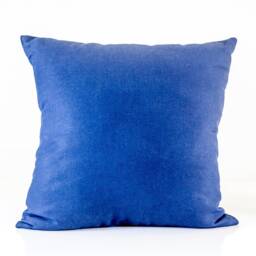 Scalamandre Blue Floral Pillow Cover, Cotton Satin & Linen - thumbnail 4