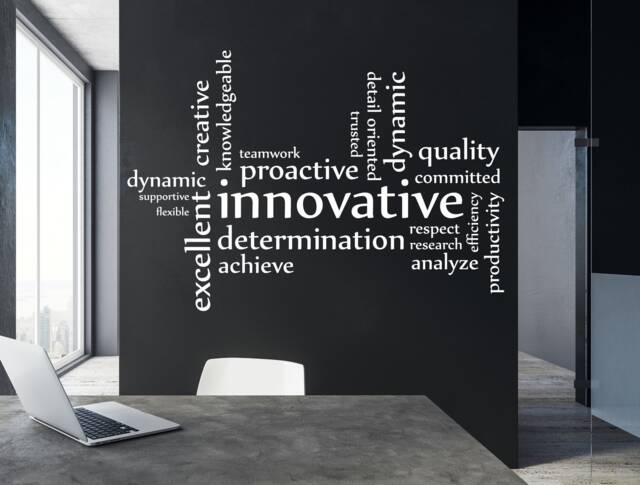 "Vinyl Wall Art Decal - ""Innovative" - image 1