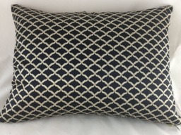 Italian Fabric, Black Marco Sateen With Lurex Embroidered Face, Black Shantung Back Cushion Covers
