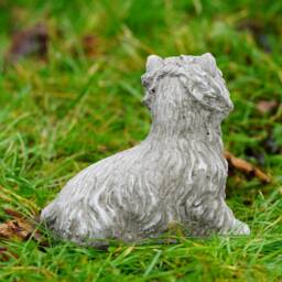 Westie Puppy Dog Stone Statue - Animal Outdoor Garden Ornament Decoration British Pet Gift - thumbnail 2