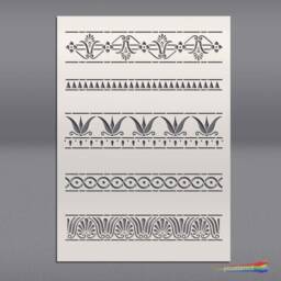 Greek Decorative Borders Stencil, For Walls, Art & Furniture St103 - thumbnail 3