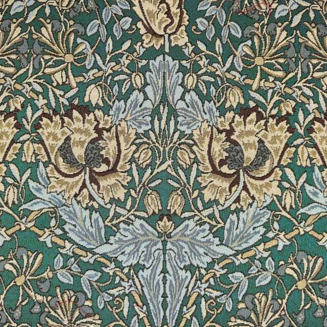 Custom Made William Morris Honeysuckle Emerald Blackout/Lining Curtains 3 - image 1