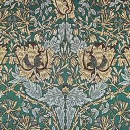 Custom Made William Morris Honeysuckle Emerald Blackout/Lining Curtains 3