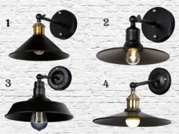 Industrial Wall Sconce Bar Iron Light Retro Light Fixture Loft Vintage Lighting Downside Pub - thumbnail 1
