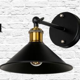 Industrial Wall Sconce Bar Iron Light Retro Light Fixture Loft Vintage Lighting Downside Pub - thumbnail 2