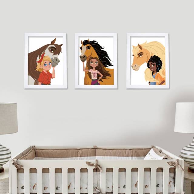 Spirit Untamed Prints - Character Pairs Set Of 3 Kids Wall Art