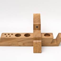 Large Desk Organizer/Handmade Wood Desktop Office August - thumbnail 2