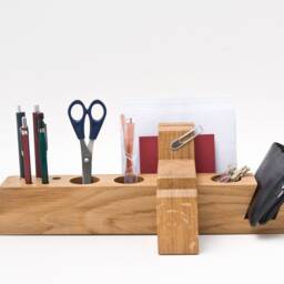 Large Desk Organizer/Handmade Wood Desktop Office August - thumbnail 4
