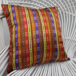 Throw Pillow Covers, Body Pillow, Kilim 16x16 Outdoor Decor Cushion Case, Both Sided Striped 19 - thumbnail 3