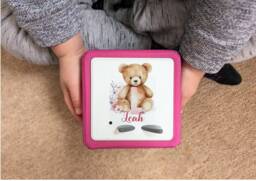 Personalized Bear Toniebox Topper Protective Vinyl Sticker Tonie Box
