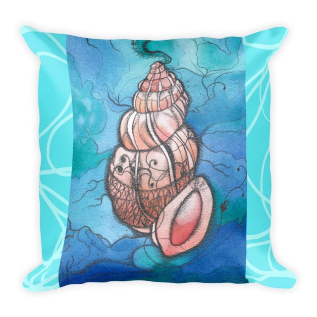 Aquamarine, Throw Pillows, Turquoise, Nautical Decor, Nautical, Pillow Covers, Accent Coastal Bridal Shower, Art - image 1