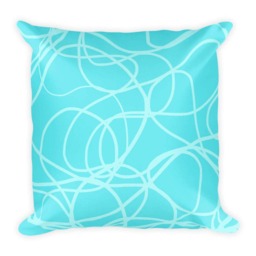 Aquamarine, Throw Pillows, Turquoise, Nautical Decor, Nautical, Pillow Covers, Accent Coastal Bridal Shower, Art - thumbnail 2