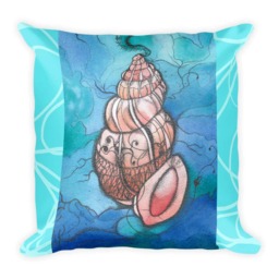 Aquamarine, Throw Pillows, Turquoise, Nautical Decor, Nautical, Pillow Covers, Accent Coastal Bridal Shower, Art - thumbnail 1