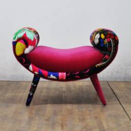 Smiley Pouf - Pink Love - thumbnail 4