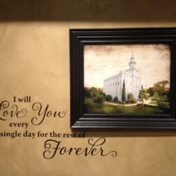 Love You Forever Wall Decal Master Bedroom Vinyl Lettering - thumbnail 2