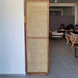 Solid Wood Rattan Panel, Cabinet Door, Separator, Room Divider, Partition, Wardrobe Door, Custom Size - thumbnail 3