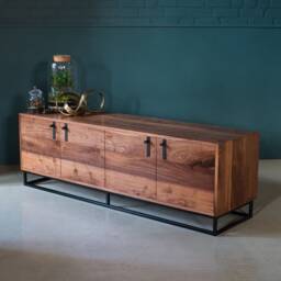 Walnut Credenza, Media Unit, Tv Stand, Valnot - thumbnail 1