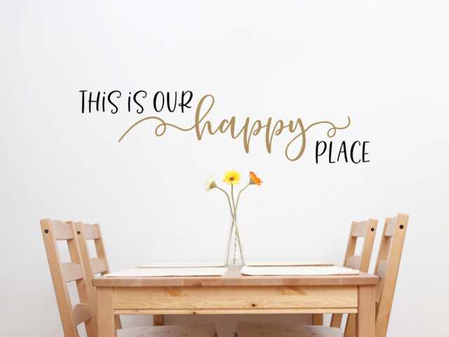 This Is Our Happy Place Decal - Wall Decor- Vinyl - image 1