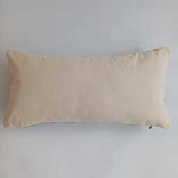 Moroccan Cactus Silk Cushion Cover, Handmade Green Sabra Lumbar Pillow, Boho 24''x12''/60x30 cm - thumbnail 4
