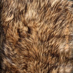 Golden Brown Wolf Faux Fur Rug - Handmade in Usa - thumbnail 4