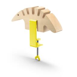Anteater Cable Organizer Beech Wood Desk Cord Holder - thumbnail 3