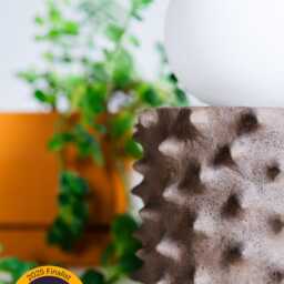 Unique Table Lamp - Thorny Design, Brown Textured Handmade Stoneware - thumbnail 2