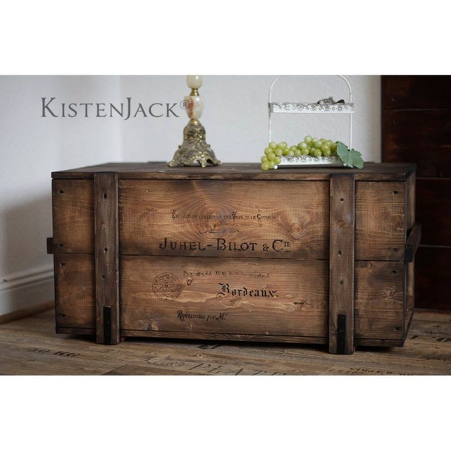 "Chest, Wooden Box, Cargo Bench, Coffee Table ""Bordeaux" - image 1