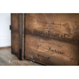 "Chest, Wooden Box, Cargo Bench, Coffee Table ""Bordeaux" - thumbnail 3