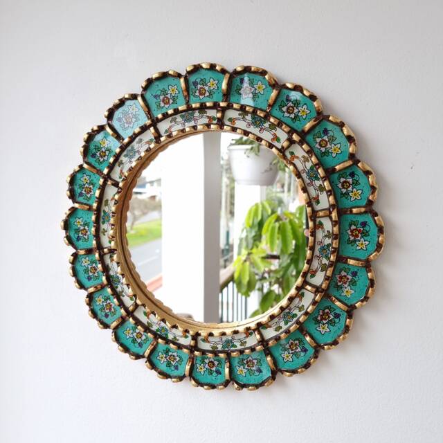 "Peruvian Mirrors ""Armoniosa 30cm Turquoise" - image 1