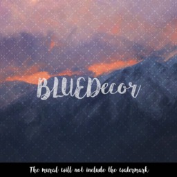 Dramatic Mountains in The Evening Removable Wallpaper, Wall Mural, Covering, Painting, Peel & Stick, Landscape, Art #58 - thumbnail 3