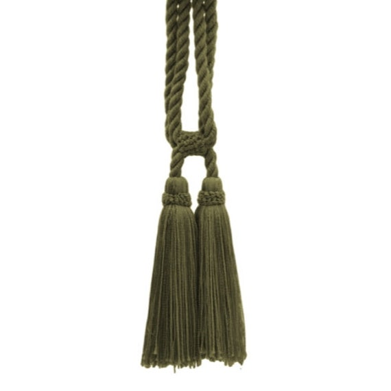 "D??copro Double Tassel Curtain & Drapery Tieback, Length 5 1/2"" - 14cm, Spread 27" - image 1