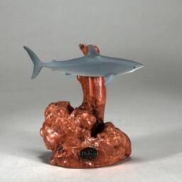 Shark Sculpture Statue By John Perry Mako Airbrushed 7In Tall Decor - thumbnail 2