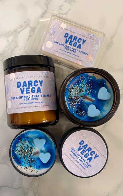 Darcy Vega Candle - Zodiac Academy Bookish Booktok Fantasy Romance Gift - image 1