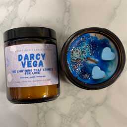 Darcy Vega Candle - Zodiac Academy Bookish Booktok Fantasy Romance Gift - thumbnail 2