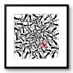 Where's Woolly? - Limited Edition Print Original Whimsical Quirky Funny Humour Painting Mervyn Tay Art - thumbnail 2
