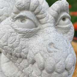 White Dragon Statue Concrete Figure Stone Sculpture Outdoor Ornament Gothic Decor Dragon Lover Gift Yard Art - thumbnail 2