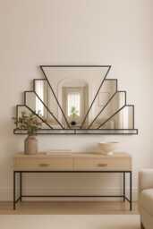 Art Deco Over Mantle Wall Mirror