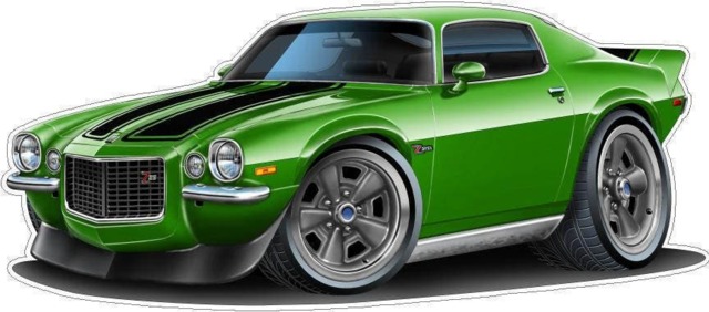 1970-73 Camaro Z-28 Split Bumper Vinyl Decal Officially Licensed Wall Graphic - image 1
