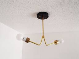 Modern Flush Mount - Anchor Twin Arm Minimalist Bedroom Lighting Entryway Living Room Ul Listed